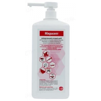 Микрасепт, 1000 мл (универсальный дезинфектор для рук и поверхностей)