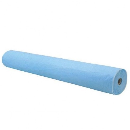 Простынь в рулоне 0,6*100 м  ГОЛУБАЯ 19 г/м2