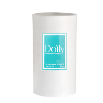 Полотенца в рулоне 40х70 Doily 100 шт/уп, гладкие