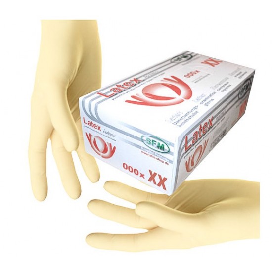 Латексные перчатки неопудренные, размер S