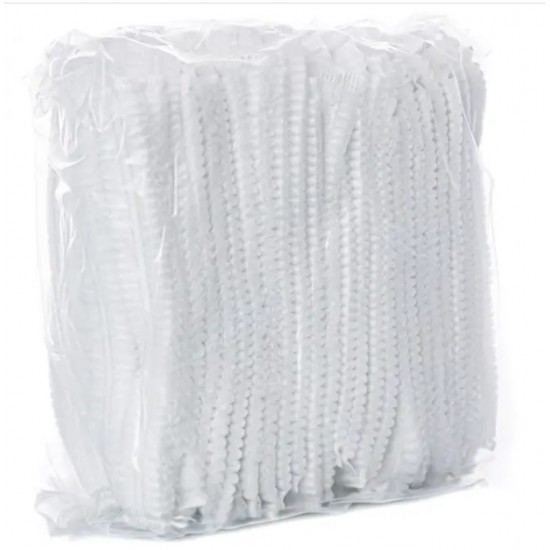 Шапочки "гармошка" белые 100 шт