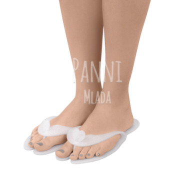 Тапочки одноразовые ЭКОНОМ Panni Mlada, 1 пара/упаковка, белые