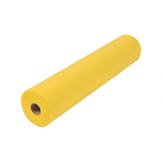 Простынь в рулоне 0,6*100 м  ЖЕЛТАЯ 19 г/м2