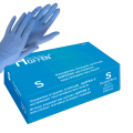 Нитриловые перчатки Hoffen Blue  S размер 