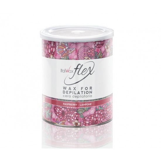 МАЛИНА (RASPBERRY) FLEX ItalWax теплый воск в банке, 800 мл