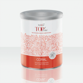 КОРАЛ (CORAL) TOP LINE ItalWax теплый воск в банке, 800 мл