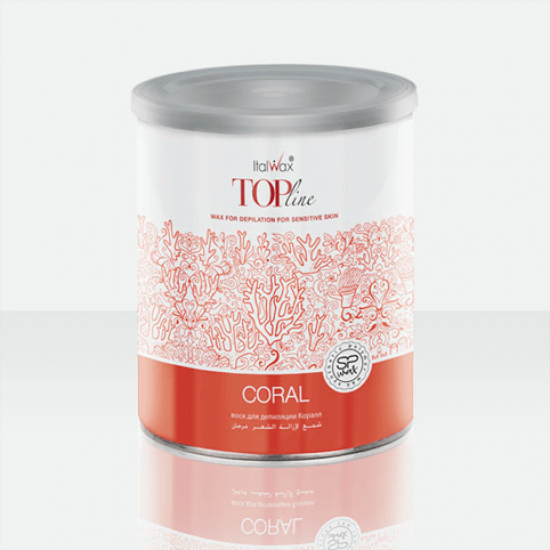 КОРАЛ (CORAL) TOP LINE ItalWax теплый воск в банке, 800 мл