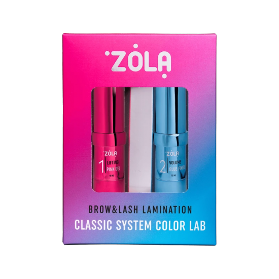 ZOLA Набор для ламинирования Brow&Lash Lamination Classic System Color Lab 2*10 мл
