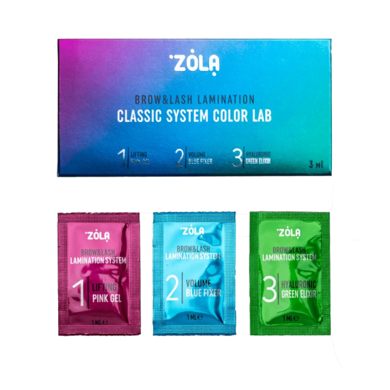 ZOLA Color Lab Набір для ламінування в саше (3 x 1ml)