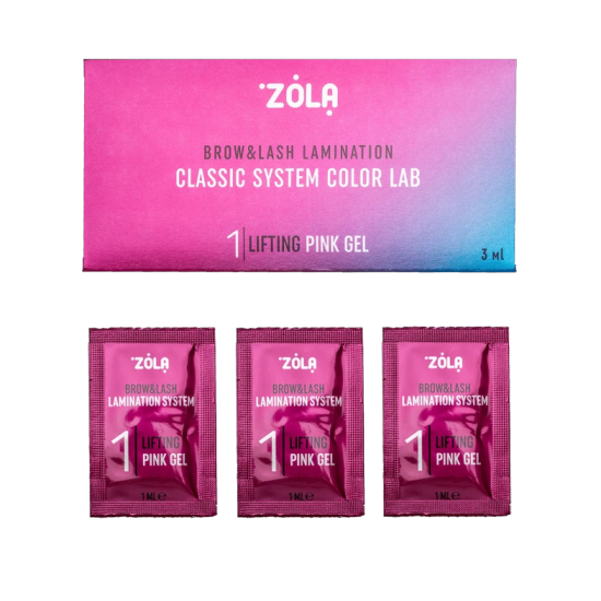 ZOLA Color Lab Набор в саше 01 Lifting Pink Gel (3 x 1ml)