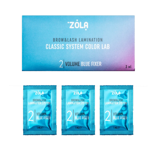 ZOLA Color Lab Набор в саше 02 Volume Blue Fixer (3 x 1ml)