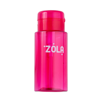 Zola емкость пластиковая для жидкости с помпой-дозатором (розовая)
