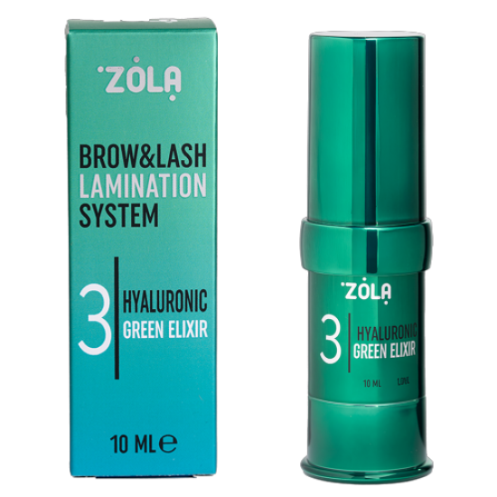 ZOLA Color Lab Состав для ламинирования 03 Hyaluronic Green Elixir 10 ml