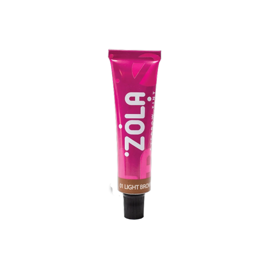 ZOLA  Краска для бровей с колагеном LIGHT BROWN (01), светло коричневый, 15 мл