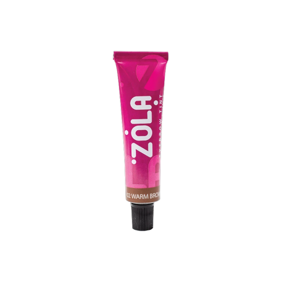 ZOLA  Краска для бровей с колагеном WARM BROWN (02), тепло- коричневый, 15 мл