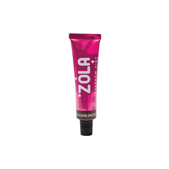 ZOLA  Краска для бровей с колагеном DARK BROWN (04), тёмно- коричневый, 15 мл