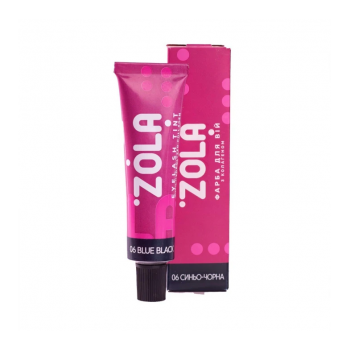 ZOLA  Краска для бровей с колагеном BLUE BLACK (06), сине-чёрная,15 мл