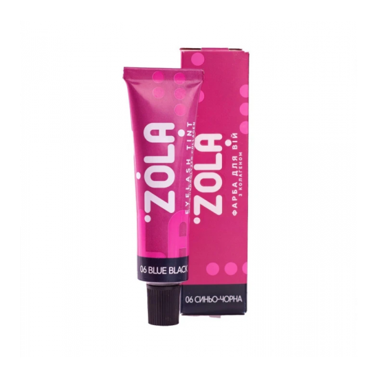 ZOLA  Краска для бровей с колагеном BLUE BLACK (06), сине-чёрная,15 мл