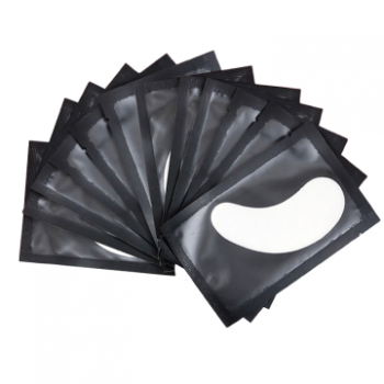 Гидрогелевые патчи для наращивания/ламинирования ресниц, чёрные, 1 шт