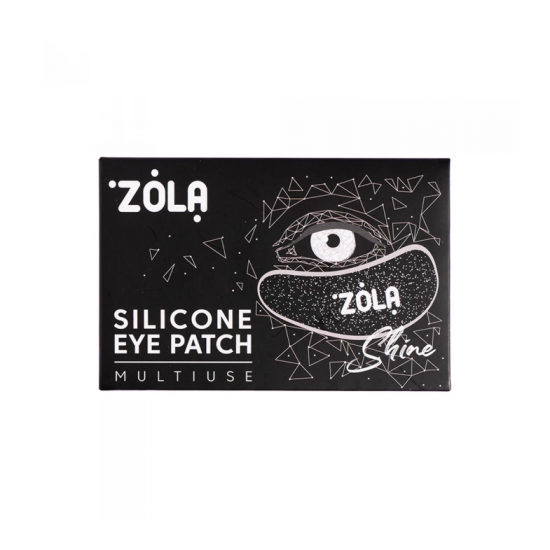 ZOLA Патчи силиконовые многоразовые для глаз (1 пара), чёрные