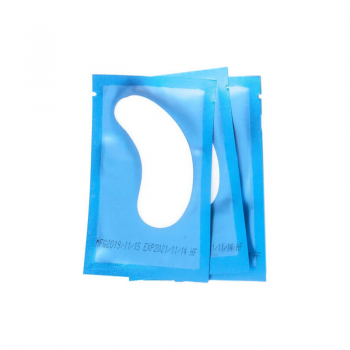 Гидрогелевые патчи для наращивания/ламинирования ресниц, голубые 1 шт