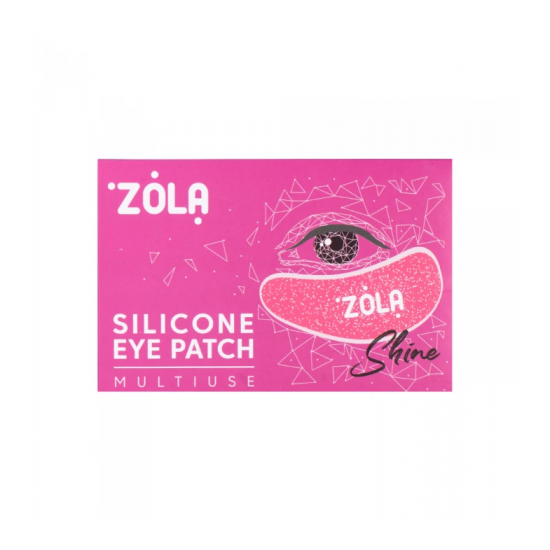 ZOLA Патчи силиконовые многоразовые для глаз (1 пара), малиновые