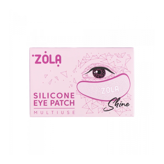 ZOLA Патчи силиконовые многоразовые для глаз (1 пара), розовые