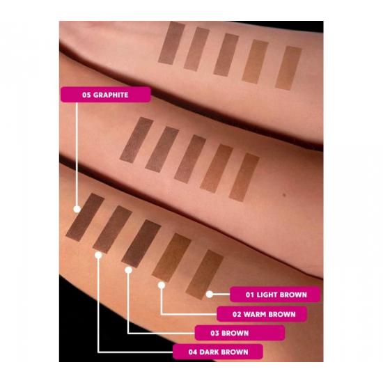 ZOLA САШЕ Краска для бровей с колагеном GRAPHITE  (05), графит