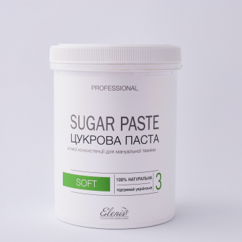 Сахарная паста PROFESSIONAL LINE  SOFT (мягкая) ELENIS 1400 г, зелёная линейка