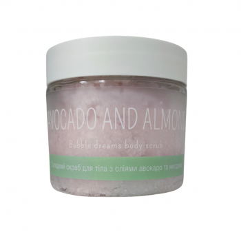 Солодкий скраб для тіла з оліями авокадо та мигдалю  ELENIS 400 г
