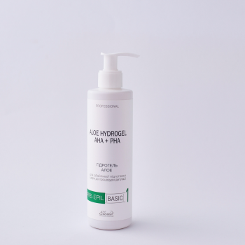 Алое гидрогель до депиляции с AHA+PHA кислотами ELENIS  250 мл