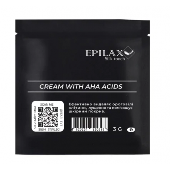 САШЕ Cream with AHA acids 3 g ( Крем с АНА кислотами) EPILAX
