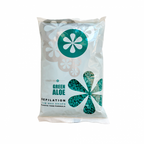 Линейка IN DROPS ЗЕЛЕНЫЙ АЛОЭ с добавлением полимера 800 г GREEN ALOE Simple Use Beauty