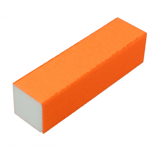 Баф (1 шт) универсальный для шлифовки и полировки ногтей оранжевый