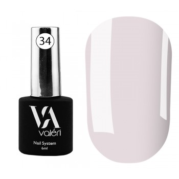 Base Valeri № 34 color, 6 ml, молочно лиловый