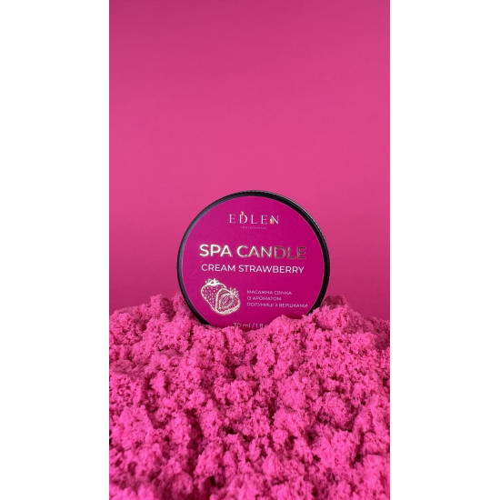 Спа- свечка CREAM STRAWBERRY EDLEN, 30 ml