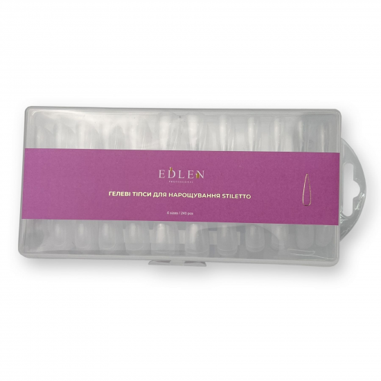 Гелевые типсы для наращивания STILETTO ( стилеты) 240шт.