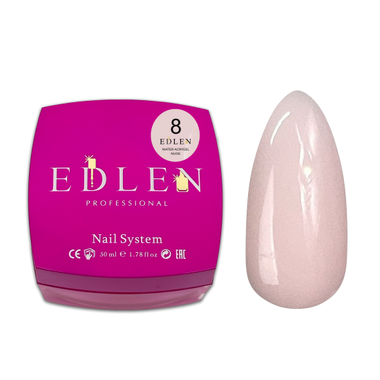 Water Acrygel Nude №08 EDLEN, 50 ml