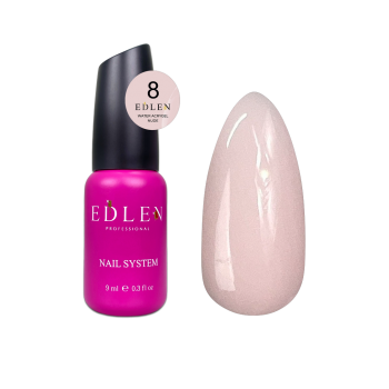 Water Acrygel Nude №08 EDLEN, 9 ml