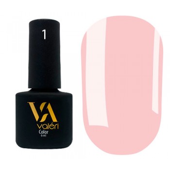 Valeri № 01 color, 6 ml, нежно- розовый