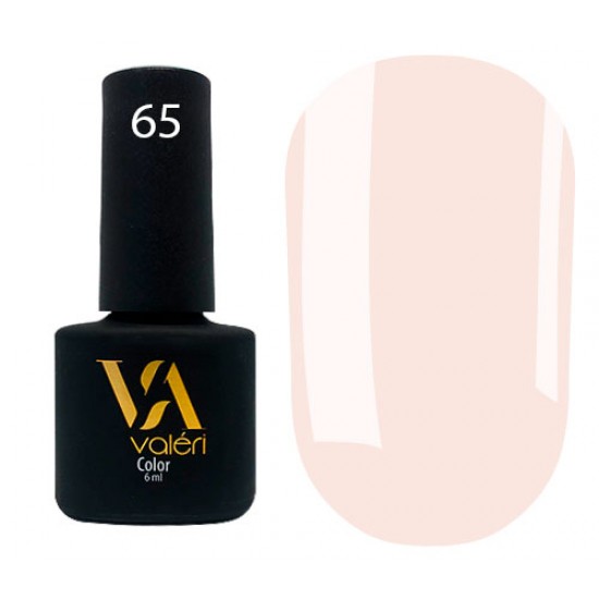 Valeri № 65 color, 6 ml , очень светлый бледно-розовый