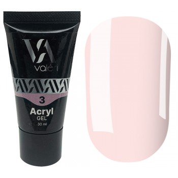 Acryl gel, 30 ml №03, молочно-розовый