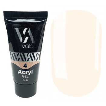 Acryl gel, 15 ml №04, светлый нюдово-персиковый