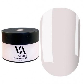 Base Valeri № 34 color, 30 ml, молочно лиловый