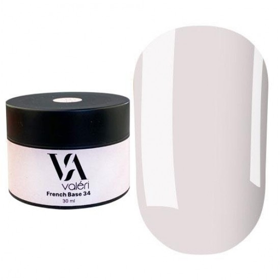 Base Valeri № 34 color, 30 ml, молочно лиловый