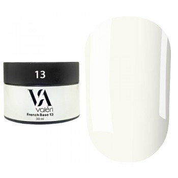 French base №13, 30ml Valeri, белый молочный