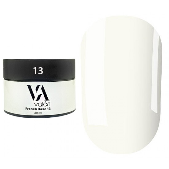 French base №13, 30ml Valeri, белый молочный