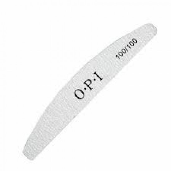 Пилочка OPI 100/100 полукруглая двухсторонняя для маникюра и педикюра, 1шт