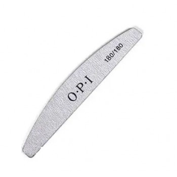 Пилочка OPI 180/180 полукруглая двухсторонняя для маникюра и педикюра, 1шт
