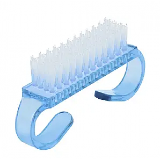 Щетка-сметка для удаления пыли с ногтей синяя 1 шт